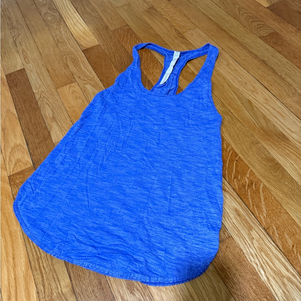 lululemon athletica Blue Racerback Tank Top